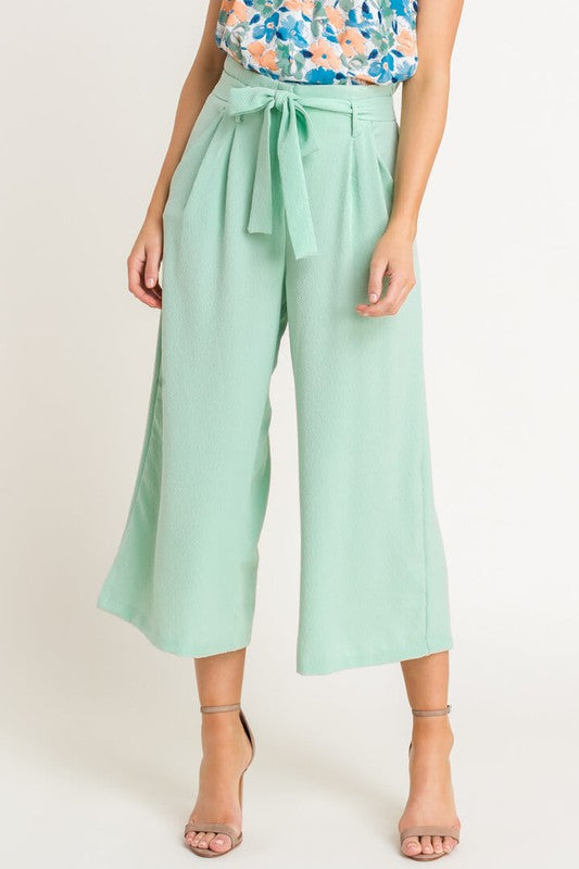 Mint High Waisted Paperbag Trouser